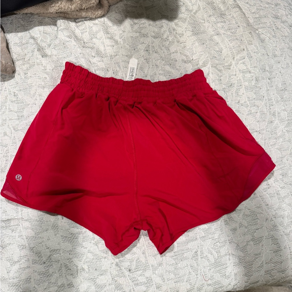 lululemon athletica Women's Vibrant Red Athletic Shorts